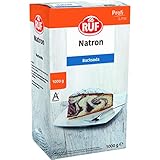 RUF Natron Pulver Großpackung Back-Soda ohne Allergene Backtriebmittel Natriumhydrogencarbonat für Küche und Haushalt, 2er Pack (2 x 1000 g)