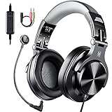 OneOdio A71D Over-Ear-Headsets Mit Mikrofon – kabelgebundene Gaming-Kopfhörer mit Online-Lautstärke und abnehmbarem Mikrofon, Stereo-Headsets für Home O