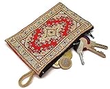 MYSTIC JEWELS – Geldbörse für Karten und Schlüssel – Motiv: Teppich – Traditionell – 15 x 10 cm (Farbe 8)