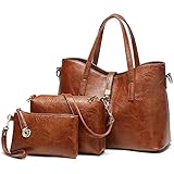 YNIQUE Handtasche Damen Groß Handtaschen Set Für Frauen Umhängetasche Taschen Shopper Reise Schultertasche 3-teiliges S