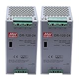 Outsun 2X Dr-120-24 120W Industrie Klasse Schienen Netzteil 24V 5A Schalt Netzteil Schienen Installation Schalt N