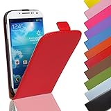 Eximmobile - Flip Case Handytasche für Nokia Lumia 630 in Rot | Kunstledertasche Nokia Lumia 630 Handyhülle | Schutzhülle aus Kunstleder | Cover Tasche | Etui Hü