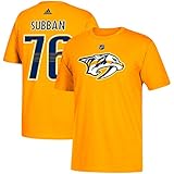 NHL T-Shirt Nashville Predators P.K. Subban #76 Logo Eishockey gelb (L)