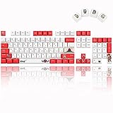 GTSP 104 Japanische Tastenkappen 60 % 87 Tkl Custom Gaming Tastenkappen Set Dye-Sub für Cherry Mx Gateron Kailh Switch für GK61/GH60/RK61/Anne pro 2 60% T