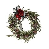 GANFANREN 1Pc Garland Prop Tür hängende Anhänger Tannenzapfen Kranz Weihnachtskranz für Weihnachten Home Party Tü