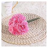 XLBH schön 4 stücke Rosa Seide Rose Künstliche Blumen Pfingstrose Braut Blumenstrauß Für Hochzeit Home DIY Dekoration Günstige Fake Blumen Hortensie Handwerk Urlaubsvorbereitung (Color : Rose Red)