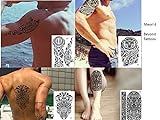 Tribal Tattoos 4 Bögen Temporäre Tattoos Arm Oberarm Tattoo Aufkleber Maori 4
