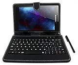 DURAGADGET Kunstleder Ständer Schutzhülle mit Micro USB Tastatur & Integrierter Standfunktion für Das Neue Lenovo Tab 2 A7–30, Lenovo Tab 2 A7–10 & Lenovo Tab S8–50