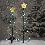 N/A LED Weihnachten Outdoor Solar Light String Weihnachtsgarten Dekoration Lichter, geeignet Für Weihnachten Party, Garten, Urlaub, Weihnachtsbaum Dekoration (Farbe: Farbe),Multi C