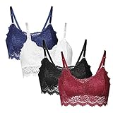 Allence BH Push Up Bustier Damen Spitze Soft Durchsichtiger BHS RüCkenfrei Blumen Dessous GroßE GrößEn UnterwäSche Hipster Mesh Lingerie Ouvert ReizwäS