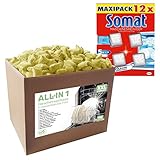 Cleanerist 5 kg (ca. 275 Tabs) Spülmaschinentabs in wasserlöslicher Folie I 6x SOMAT Maschinenreiniger I All In One I Tabs für den Geschirrspüler I Geschirrspültabs für jede Spü