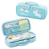 Einhorn Federmäppchen,Pencil Case Kawaii,Pencil Case Girls,Large Capacity Pencil Case,Pencil Case,Federmappe mit Reißverschluss Etui, geeignet für M