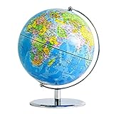 HJHJ globus weltkugel 10-Zoll-Relief-interaktive Weltkugel Beleuchtet Nachtlicht 3 In 1 Interaktive Erdekugeln Mit Standkugel Für Kinderlernen erdkugel deko (Color : World Globe)
