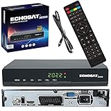 Echosat & Leyf 30900 Digital Satelliten Receiver -DVB-S / DVB-S2 -Digitaler Sat Receiver -Full HD 1080p Satellit für TV - HD [Vorprogrammiert für Astra,Hotbird und Türksat]