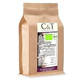 C&T Bio Espresso Crema | Cafe entkoffeiniert 100 % Arabica 500 g entkoffeinierter Kaffee ganze Bohnen im Kraftpapierb