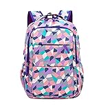 Laptop Rucksack Schultasche Große Schultasche Junge Schultaschen Süße Schultaschen Unisex Canvas Rucksack High School Rucksack Schultaschen Damen Wasserdichte Schultasche Jungen 8811M Lila M