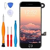 LL TRADER Display Set für iPhone 7 mit Home Taste Schwarz, Frontkamera Näherungssensor, Ohrlautsprecher, iPhone 7 LCD Glas mit Touchscreen 4,7 Zoll Vollbild Montage und Reparaturwerkzeug Schw