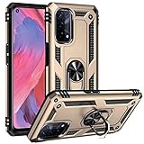 JIAFEI Hülle Kompatibel mit Oppo A74 5G/A93 5G/A54 5G, Dual Layer Silica TPU + PC Harter Handyhülle Mit Ständer, G