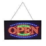 LED OPEN Display, LED Leuchtreklame Werbung, 3-5W LED-Schild, Energieeinsparung (Barber 'OPEN' 1)