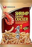 Nong Shim Shrimp Cracker scharf und würzig – Knusprige Krabbencracker mit scharfem Geschmack - koreanische Knabberei für jeden Tag – 1 x 75g