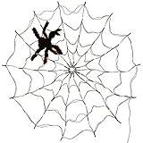 Halloween-Spinnennetz-Lichterkette, LED-Spinnennetz-Licht, für Party, Hof, Bar, Spukhaus, Fenster-Dekoration, Innen- und Außenbereich, Halloween-Dekoration (USB-Fernbedienung)