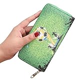 ppactvo Damen Portmonee Portemonnaie Frauen Groß Leder Geldbörse Ladies Clutches Geldbörsen Neueste Hand Geldbörse Leder Geldbörse für D