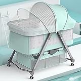 ZGYZ Kinderbett, Reisebett Wiege abnehmbar, Kinderbett Big Space Kleinkinderbetten Anti-Spill-Milch Tragbares Babybett für Babys 0-24 M