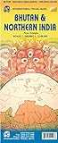 Bhutan & Northeast India Travel Reference Map 1 : 350 000 / 1 : 1 300 000: Paro, Thimphu, Kolk
