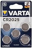 VARTA Batterien Electronics CR2025 Lithium Knopfzelle 3V Batterie 5er Pack Knopfzellen in Original 5er Blisterverpackung