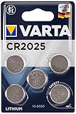 VARTA Batterien Electronics CR2025 Lithium Knopfzelle 3V Batterie 5er Pack Knopfzellen in Original 5er Blisterverpackung