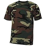 MFH 00130T US Army Herren Tarn T-Shirt Streetstyle (Woodland/XXL)