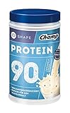 Champ Shape Protein 90 Eiweißshake, 24 g Protein pro Portion, Cookies - Cream, 390 g