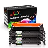 EBY CLT-406S Toner für Samsung Xpress C410W C460FW C460W CLX-3300 CLX-3305 CLX-3305W CLX-3305N CLX-3305FW CLX-3305FN CLP-360 CLP-360N CLP-365 CLP-365W (Schwarz/Cyan/Magenta/Gelb, 4 Pack)