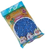 Hama Perlen 207-08 Bügelperlen Beutel mit ca. 1.000 Midi Bastelperlen mit Durchmesser 5 mm in Blau, kreativer Bastelspaß für Groß