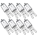 GMY G9 Halogenlampen 28W 230V 2800K Warmweiß Dimmbar 8 Stück
