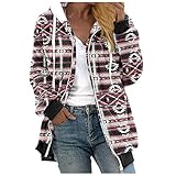 HHOP Weste Damen lang mit Kapuze Parka Damen Winter Mantel Damen Faux fur Jacke Langer Mantel Damen Winterjacke Lange Weste Damen ärmellos Winterjacke Dicke Langer Mantel D