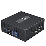 Mini PC, Intel Celeron J3455 6GB LPDDR4, 128GB M.2 SATA SSD, Mini Desktop Computer, AWOW Micro PC, Windows 10, 4K HD, Dual HDMI 1.4, Dual WiF