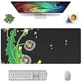 Extra große Rechteck Mousepad 31,5 x 11,8 Zoll erweiterte große Gaming Mauspad rutschfeste wasserbeständige Gummi-Tuch-Computer-Spiel-Mausmatte, schöne Löw