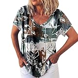 Damen große Größen Übergrößen Plus Size Smokbluse, Sterne, A-Linie, R