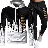 PKIMKM Jordan 23# Herren Trainingsanzug Set Hoodie Top Sportswear Bottoms Jogger Gym Jogginganzug Geeignet Für Männer Und Frauen Zum Täglichen Trag