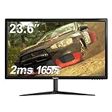 Thinlerain 24 Zoll Gaming Monitor 144HZ 1920 x 1080P HDMI/DisplayPort / 144 Hz und 165 Hz / 2 ms/VESA/USB, schw