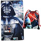 alles-meine.de GmbH 2 TLG. Set _ Badetuch / Strandtuch & Turnbeutel - Star Wars - 70 cm * 140 cm - Frottee / Velours - Handtuch - Jungen - 70x140 für Kinder - Sporttasche - Deck