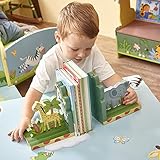 Fantasy Fields Holz-Buchstützen Kinder Babyzimmer Sunny Safari W-9837