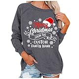 Weihnachten Bluse Damen sexy Damen Oberteil elegant Bonita beige Bluse -Pullover Bonita beige Pullover Damen Sommer t-Shirt Basic Kurzarm Tops Rundhals lockere Oberteile solide Casual S
