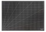 Vantage Schneidematte A0 (90 x 120 cm, selbstheilend, beidseitig nutzbar, mit Raster) schw