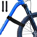 Oaklaw Fahrradträger-Gurt, verstellbare Fahrrad-Stabilisator-Gurte, Klettverschluss-Riemen mit Gel, Nylon, wiederverwendbar, 2 Stück