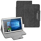 Tablet Tasche für Wortmann Terra PAD 1004 1005 Tasche Hülle Cover Filz Case Schutzhülle Filztasche, Farben:Dunkel G