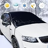 JIELISI Frontscheibenabdeckung, Windschutzscheibenabdeckung, Autoscheibenabdeckung, Scheibenabdeckung Auto Frontscheibe für die Windschutzscheibe gegen Schnee, EIS, Frost, Staub, Sonne (208x150 cm)