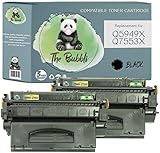 The Bubbli Original | Q5949X Q7553X Kompatibel Toner für HP Laserjet 1320 P2015 3390 3392 1320n P2015n P2015dn P2014 M2727 M2727nf P2015d M2727nfs (2 SCHWARZ)