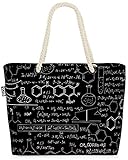 VOID Chemie Schule Uni Tafel Strandtasche Shopper 58x38x16cm 23L XXL Einkaufstasche Tasche Reisetasche Beach Bag